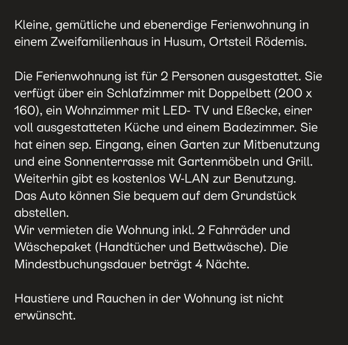 Ferienwohnung „Ole Karkenwech“ Husum-Roedemis 후줌 외부 사진